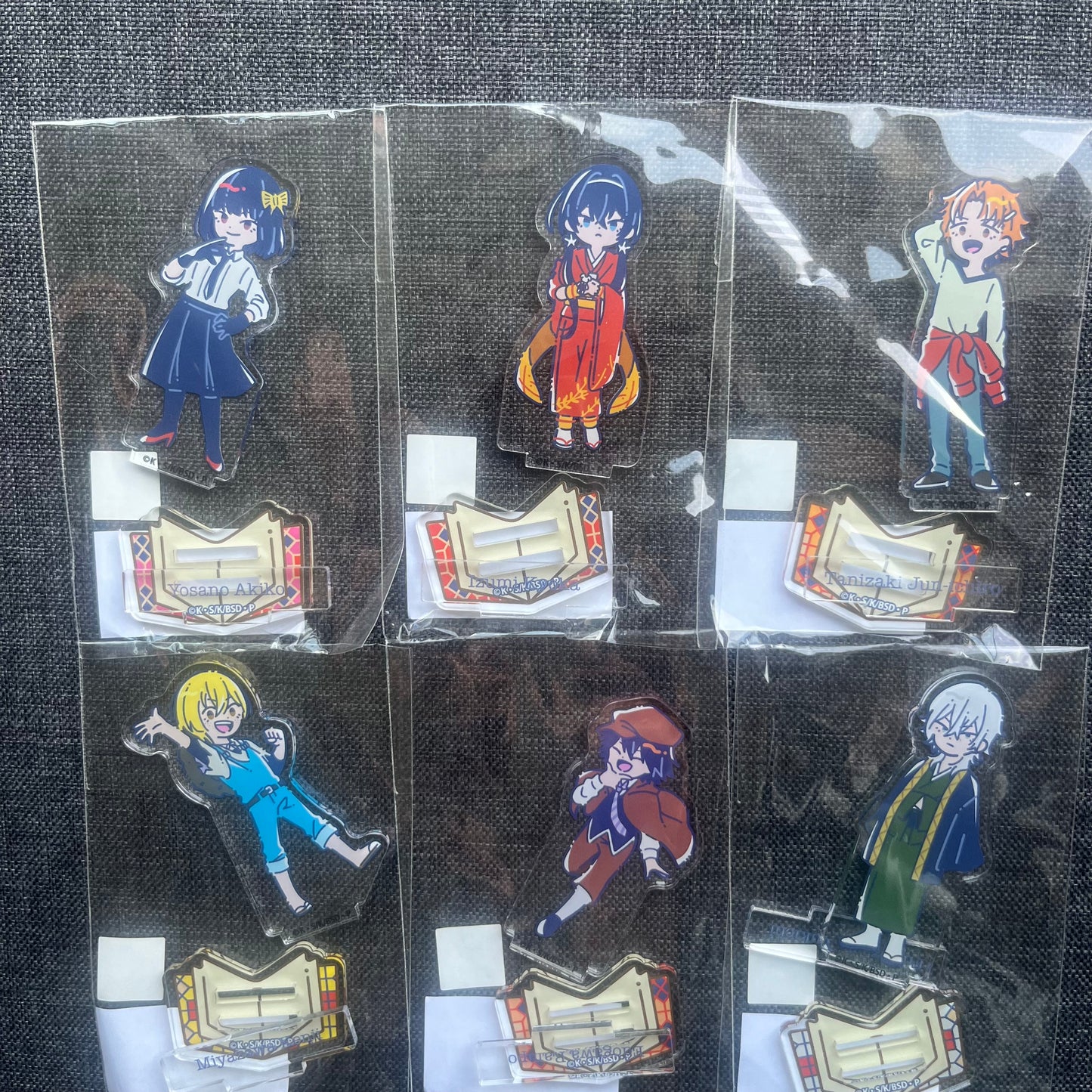 Bungou Stray Dogs Armed Detective Agency Retro Style Acrylic Standees