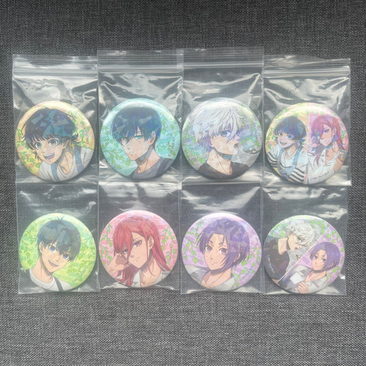 Blue Lock Curry Series Holographic Badges