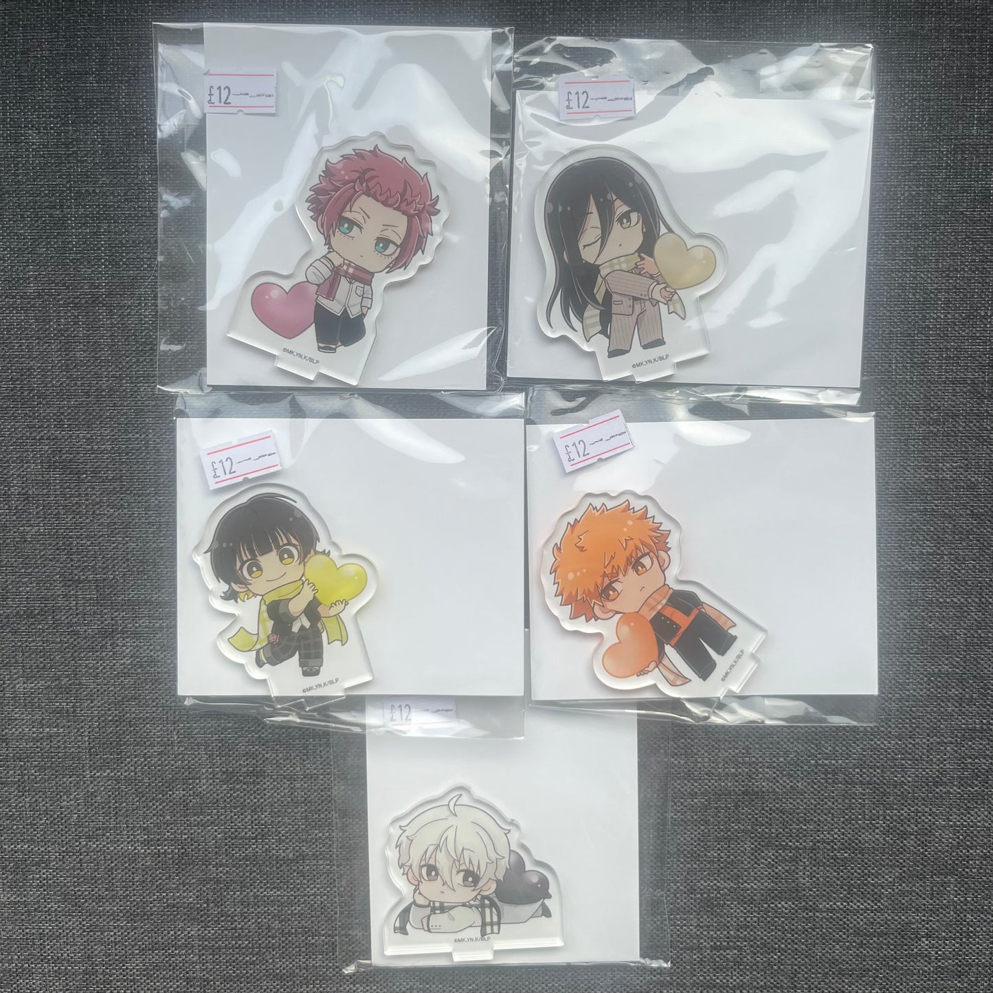 Blue Lock Heart Scarf Acrylic Standee