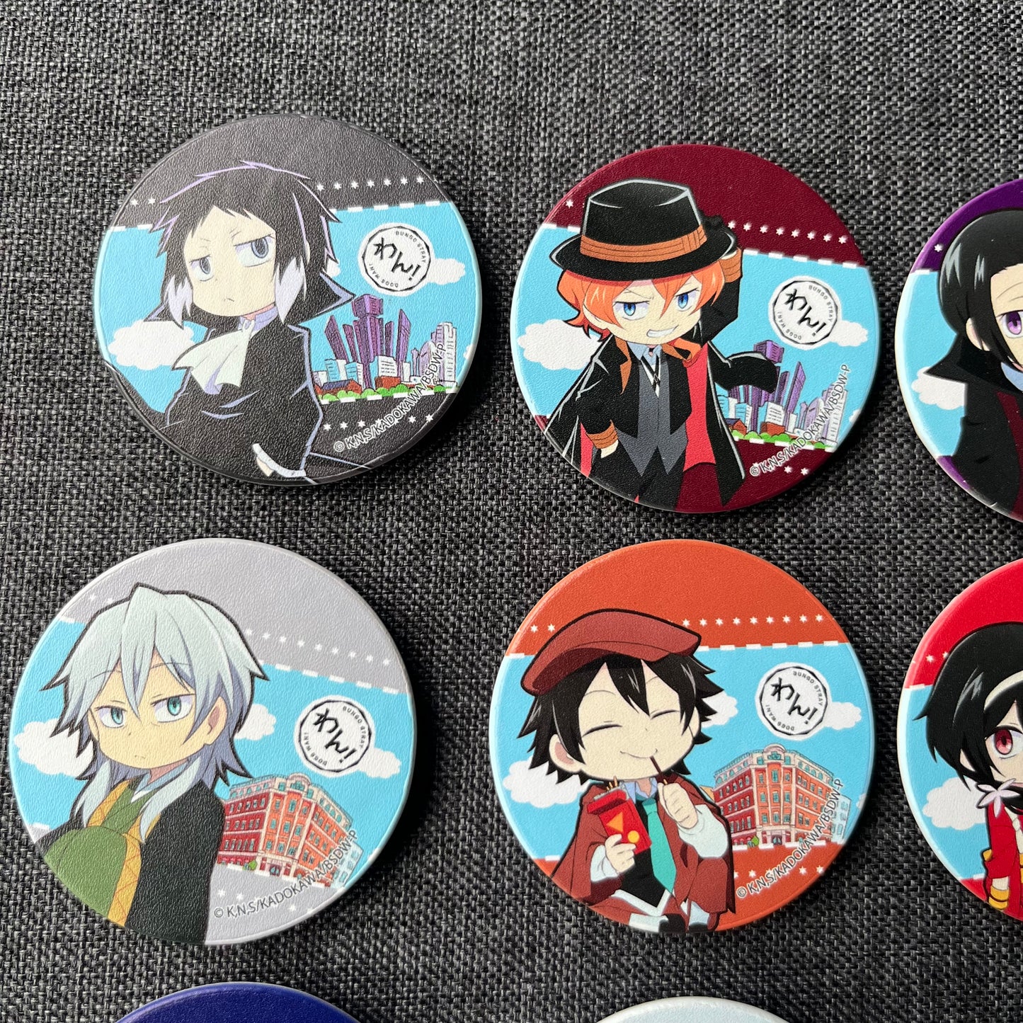 Bungou Stray Dogs WAN Leather Badges