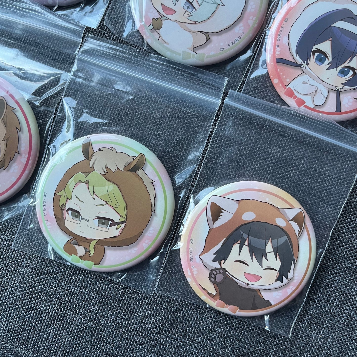 Bungou Stray Dogs Animal Onesie Badges