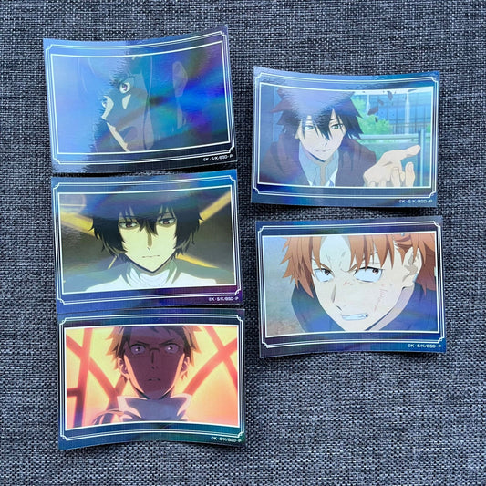 Bungou Stray Dogs Armed Detective Agency Holographic Stickers