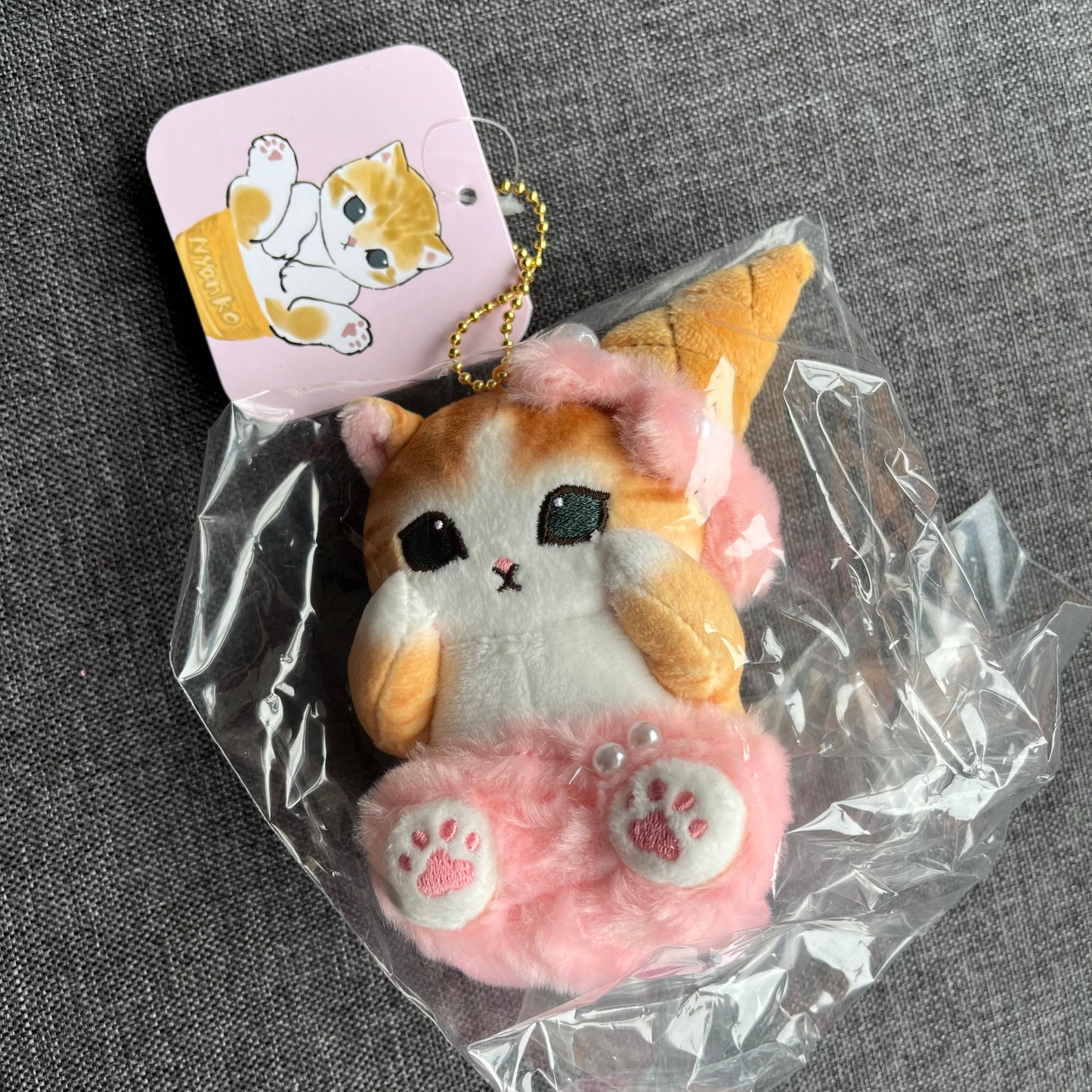 Mofusand Strawberry Ice Cream Plush Mascot