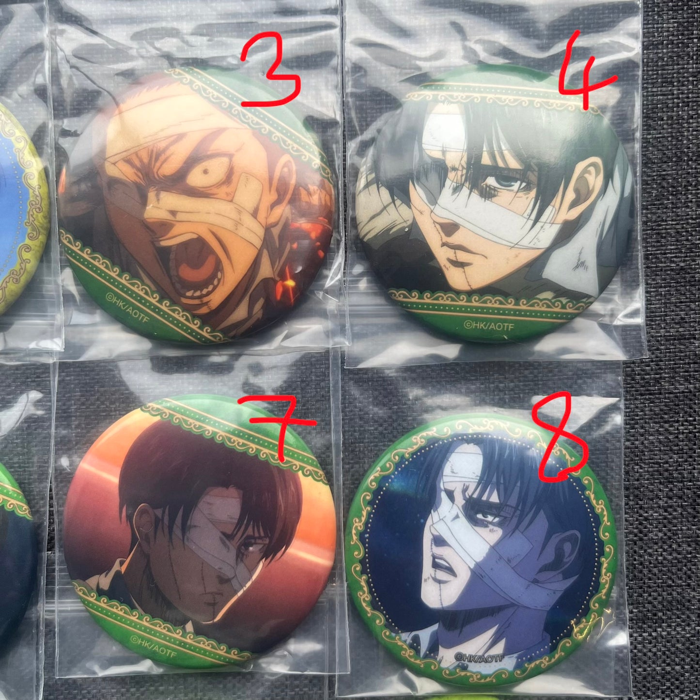 Attack On Titan Levi Ackerman Badges