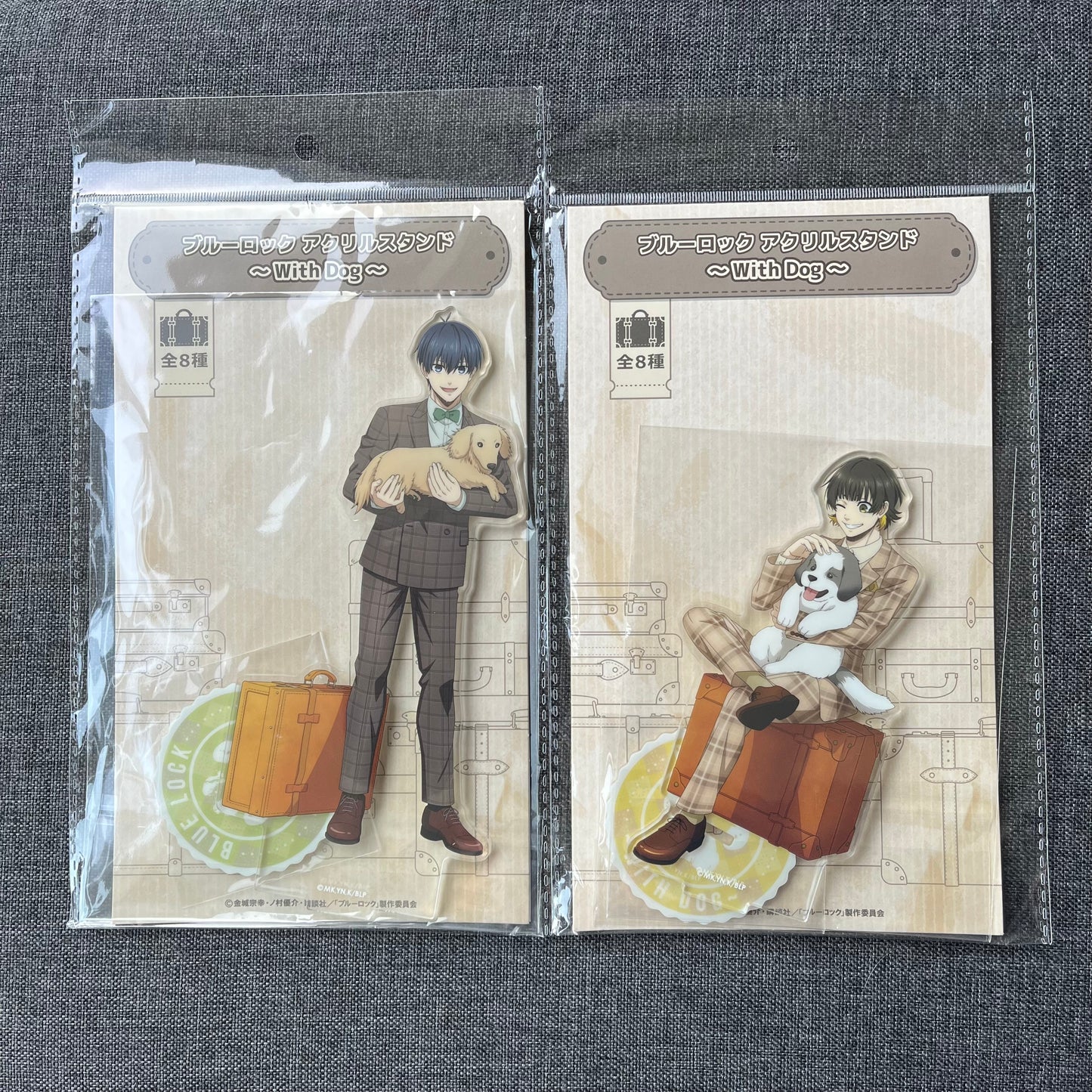 Blue Lock With Dog Acrylic Standees