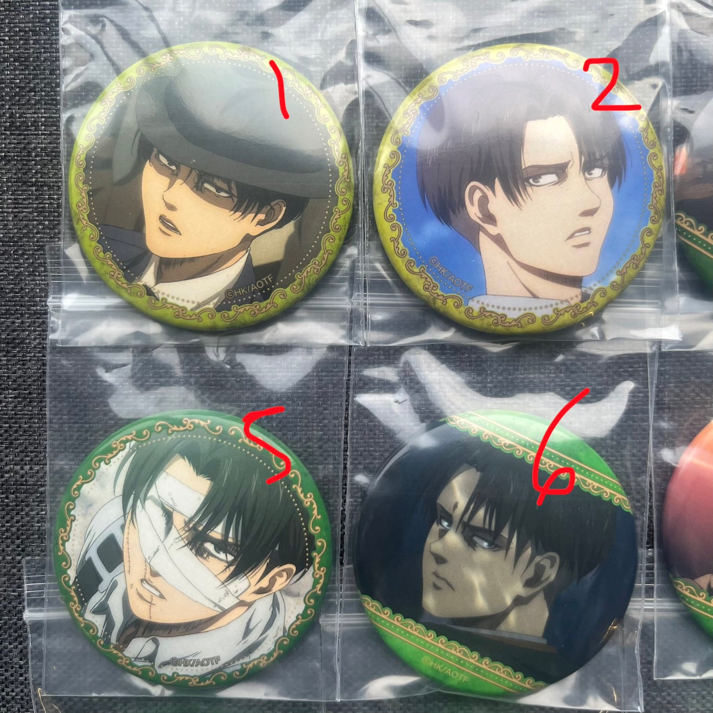 Attack On Titan Levi Ackerman Badges