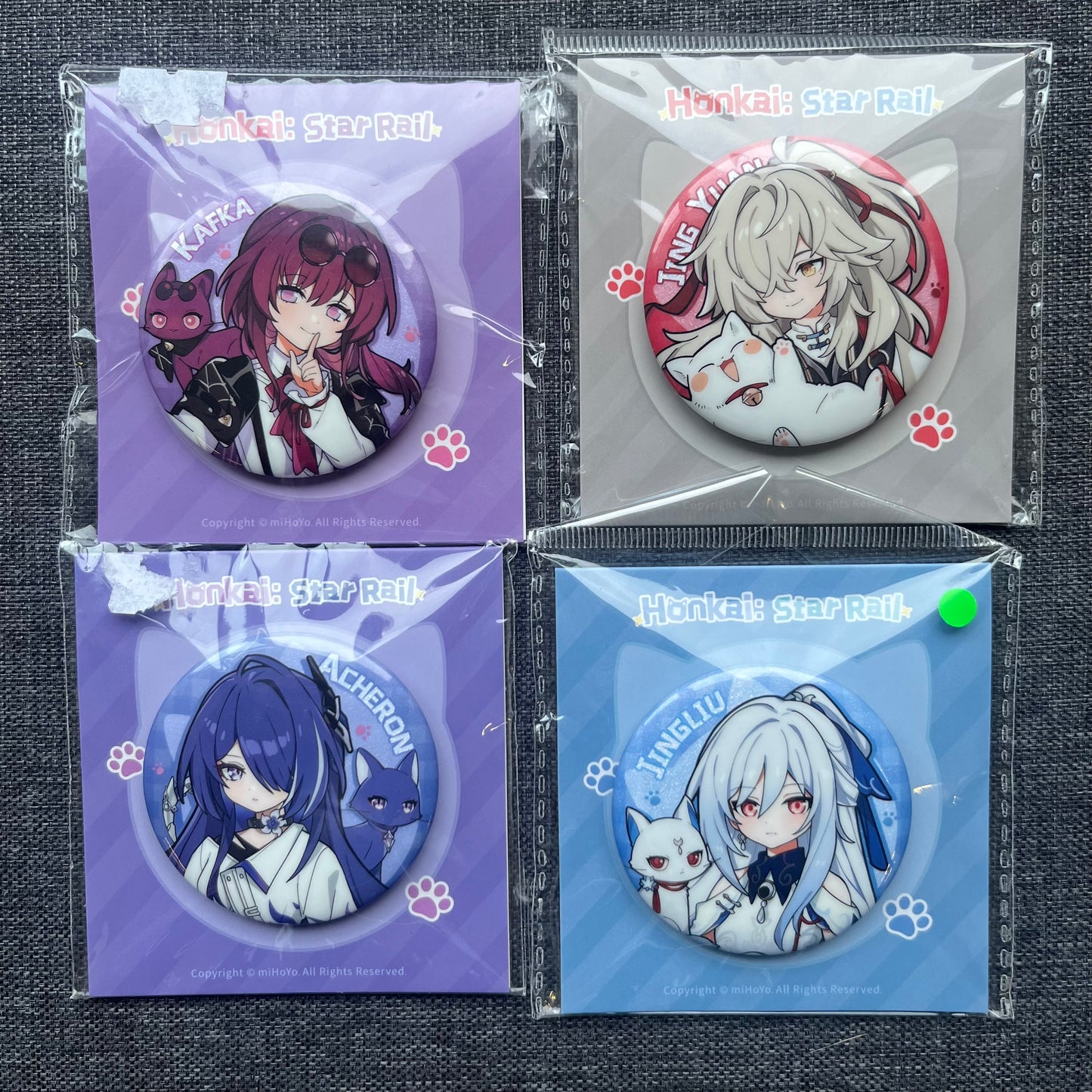 Honkai Star Rail Cat Badges