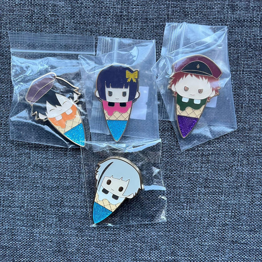 Bungou Stray Dogs Ice Cream Enamel Pins