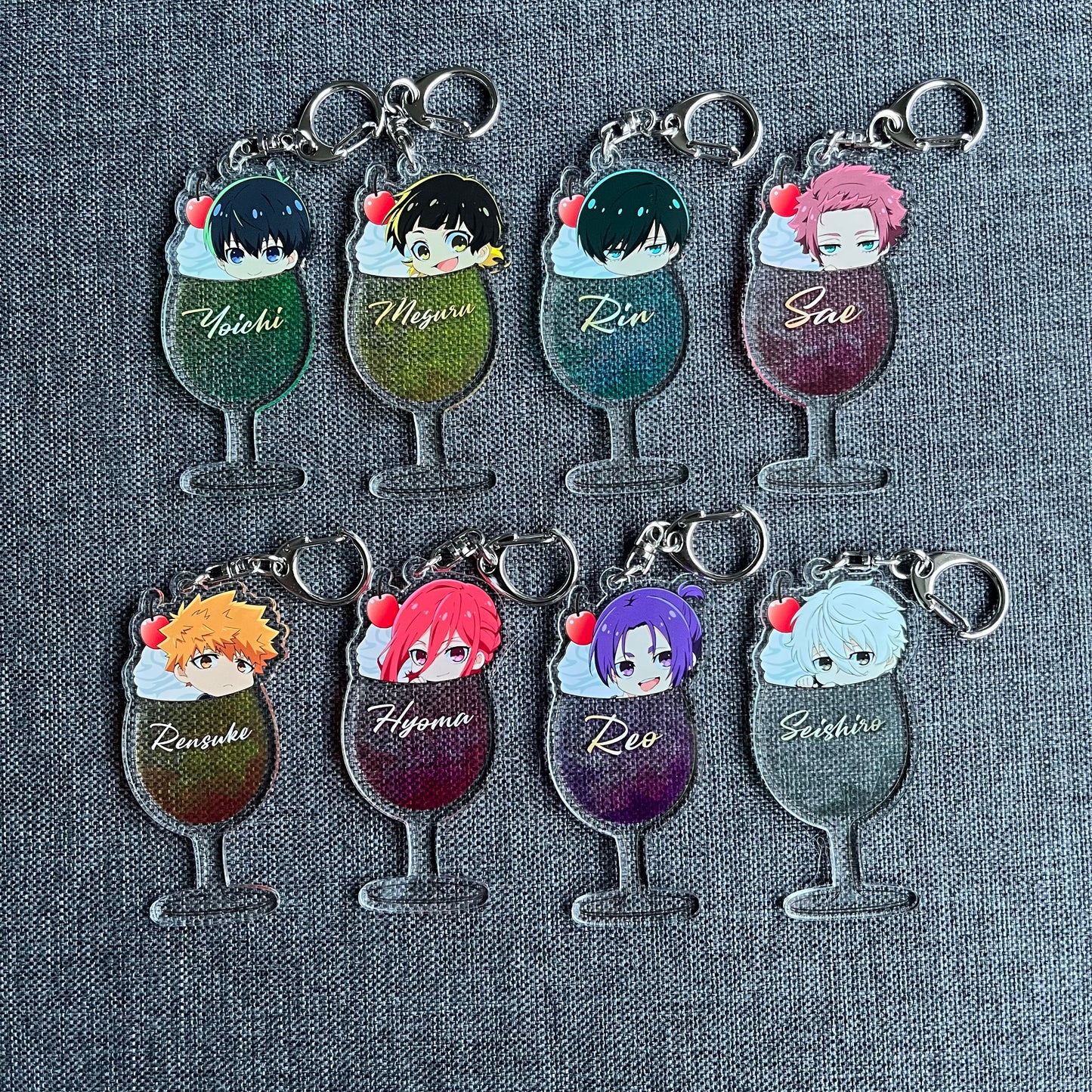 Blue Lock Soda / Drink Acrylic Charm