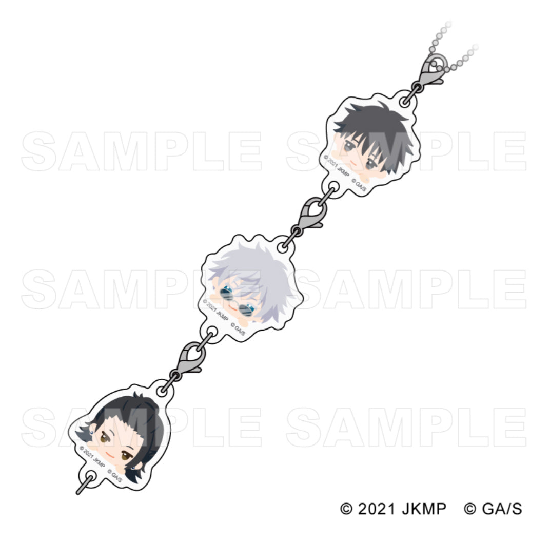 PREORDER Jujutsu Kaisen 0 Yuta / Gojo / Geto Connected Acrylic Charm