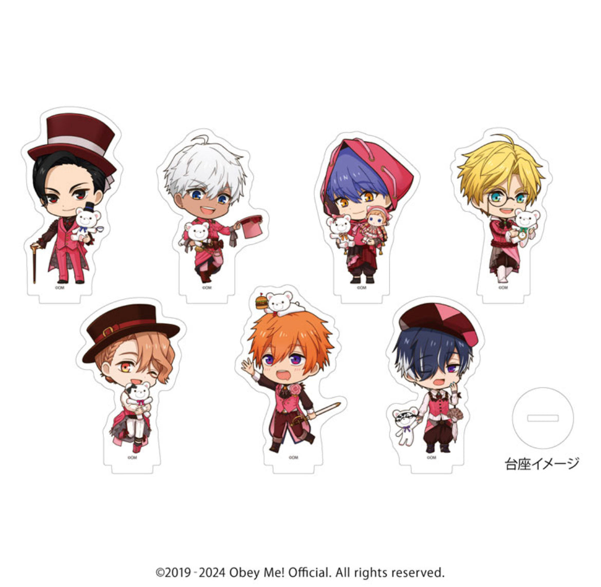 PREORDER Obey Me Valentines Mini Acrylic Standees