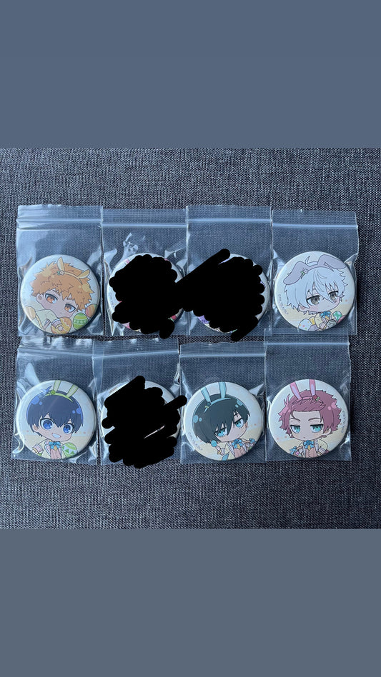 Blue Lock Easter Bunny Badges