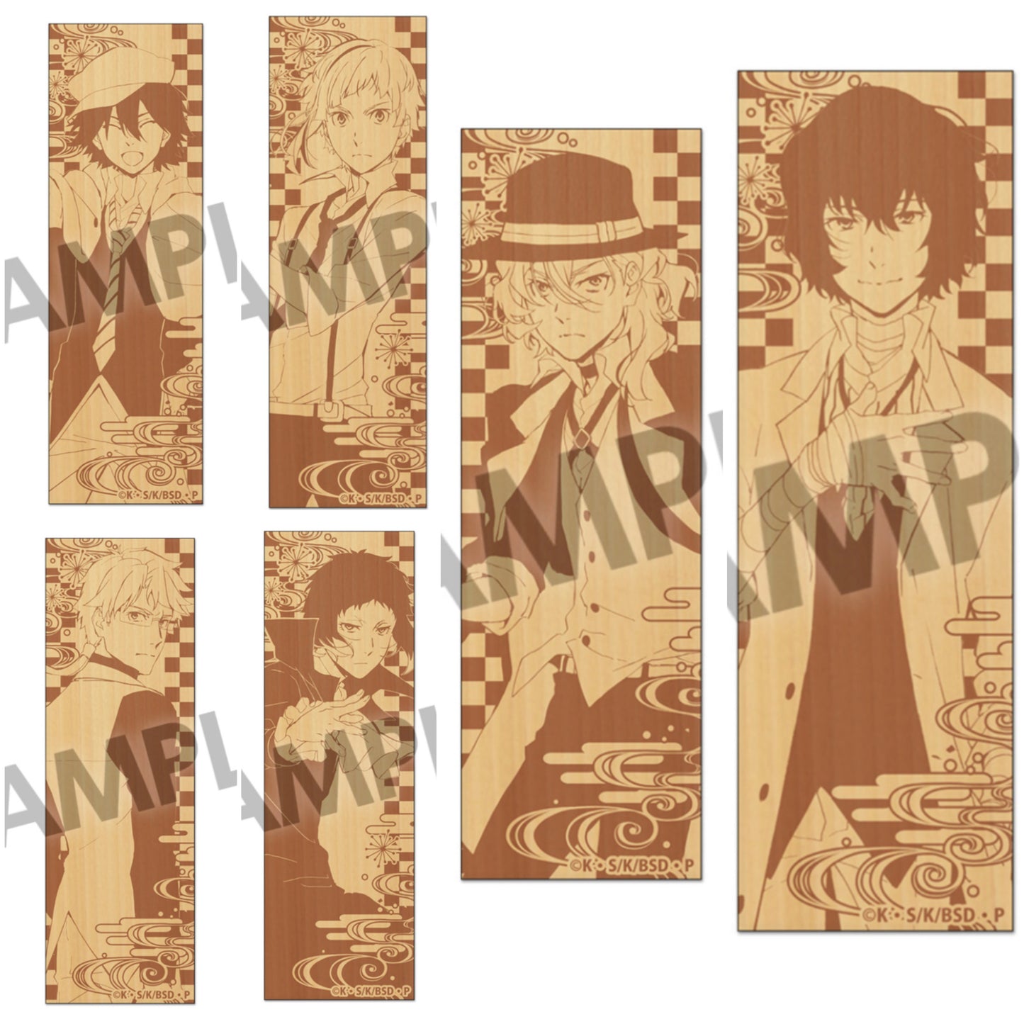 Bungou Stray Dogs Wooden Bookmark ADA & PM Versions