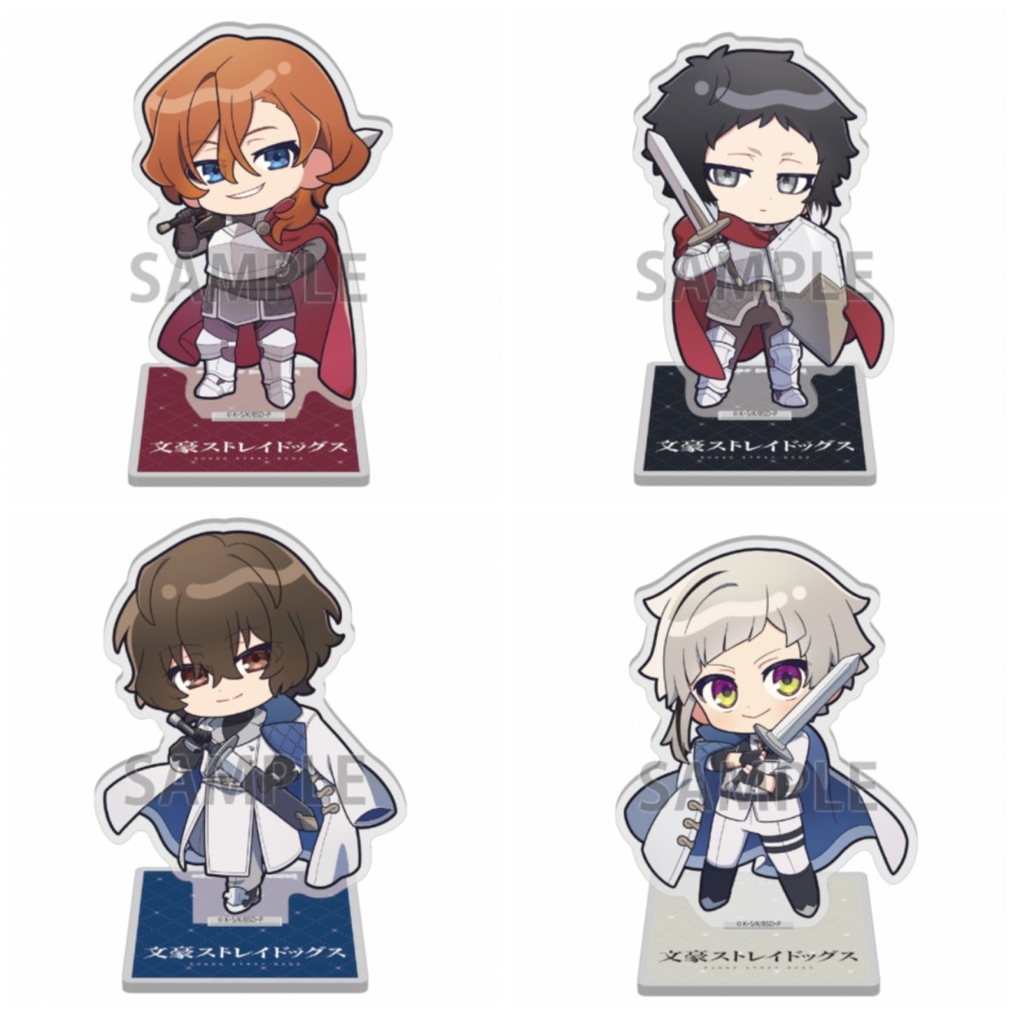 PREORDER Bungou Stray Dogs ‘Knights’ Acrylic Standees