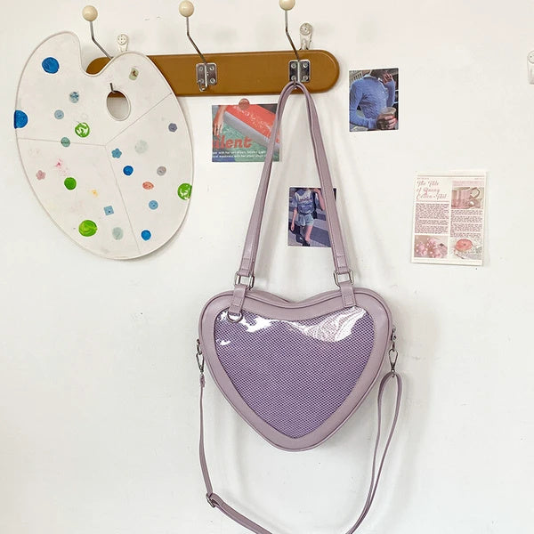 Purple Heart Shoulder Bag / Ita Bag