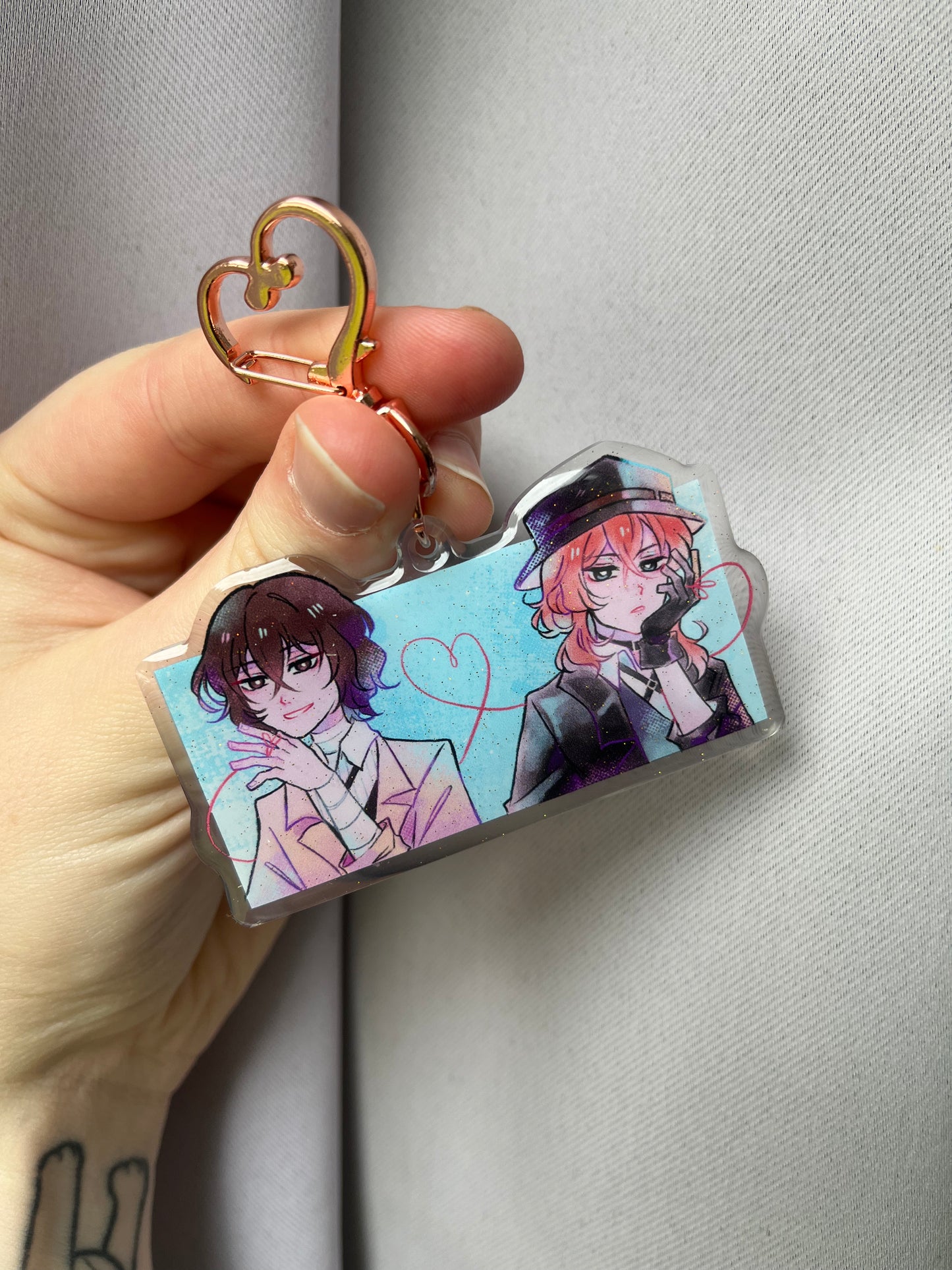 Soukoku Love Red String of Fate Bungou Stray Dogs Fanmade CHARM