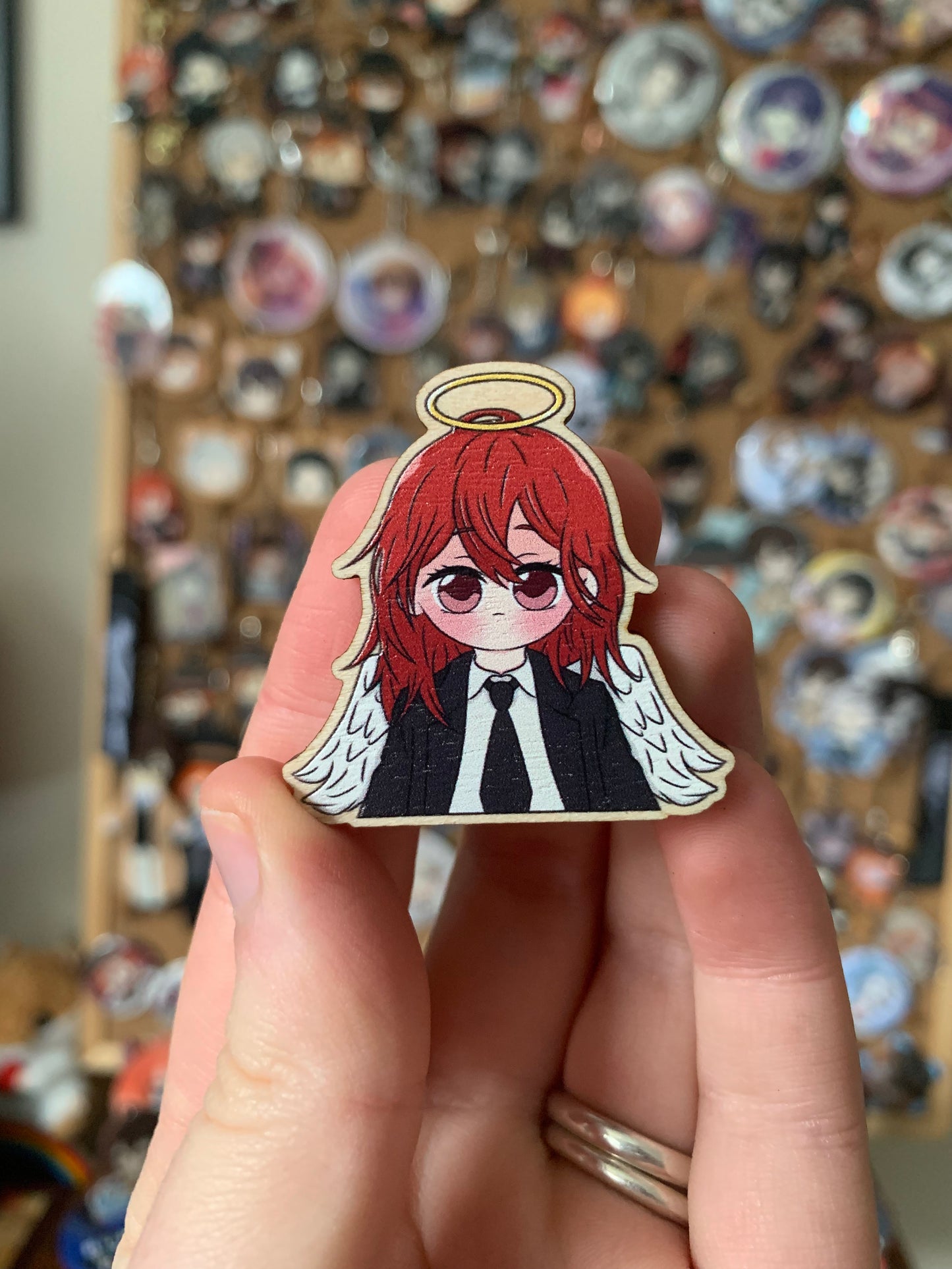 Chainsaw Man Angel Devil Wooden Pin Fanmade